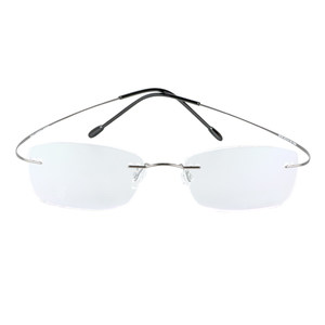 
Pure titanium rimless myopia glasses frame men's glasses frame women can be equipped with prescription diamond trimmed titanium alloy ultra-light big face