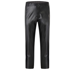 Winter Leather Pants Men's Straight Winter Clothes Middle-aged Plus Velvet Thickened Warm Waterproof Dad Men's Loose Men's Work Pants