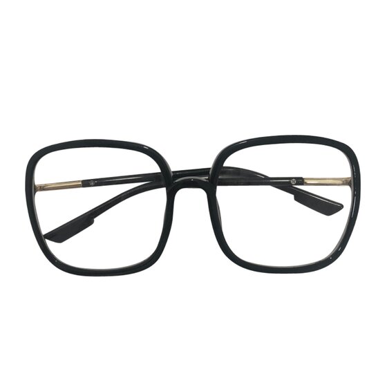 
Large frame black frame glasses for women round face slim internet celebrity style isn personality retro flat mirror myopia glass frame men's eye protection