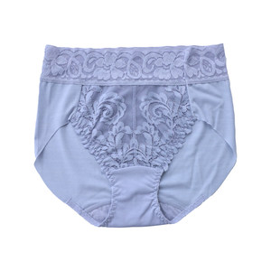 High waisted and buttocks wrapped lace back piece made of pure cotton, skin friendly. Physiological period recommendation for women's underwear with buttocks wrapped K162