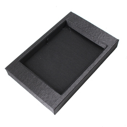 High-end Wooden Black And White Silk Jewelry Viewing Tray Glasses Mobile Phone Display Tray Jade Ring Display Tray