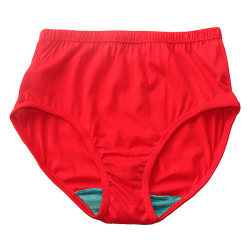 Big red pure cotton A/B antibacterial high waist briefs