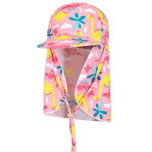 Children's swimming cap Boys sunscreen and neck -to -ear protective girl big hat summer anti -ultraviolet hat beach sunshade swimming hat