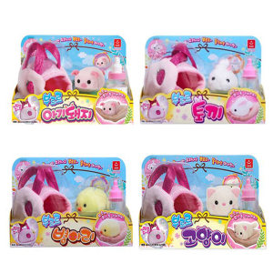 Spot Korean imported pet house to develop houses feed plush rabbit chicks and squirrel girls who have toys
