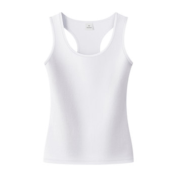 Tight racer-shaped tank top with suspenders for sports wear