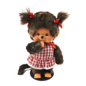 Monchhichi cute doll plaid swimsuit girl surfes swimming summer Summer S number 18cm doll
