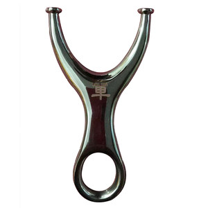 
International Six Brother outdoor slingshot genuine military bow No. 3 stainless steel flat leather overhead recurve bow round head precision slingshot