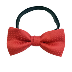 Babyp High-end Customized Children's Bow Tie Boy Baby 100-day Baby Festive Red Small Bow Tie Jacquard Dots