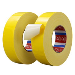 High-strength Yellow Cloth-based Tape Strong Waterproof Tape Decorative Carpet Seam Wear-resistant Single-sided Tape 55 Meters Long