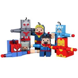 Wooden Wish Family Avengers Series Iron Man Captain America Spider-man Ant-man Thor Wooden Doll