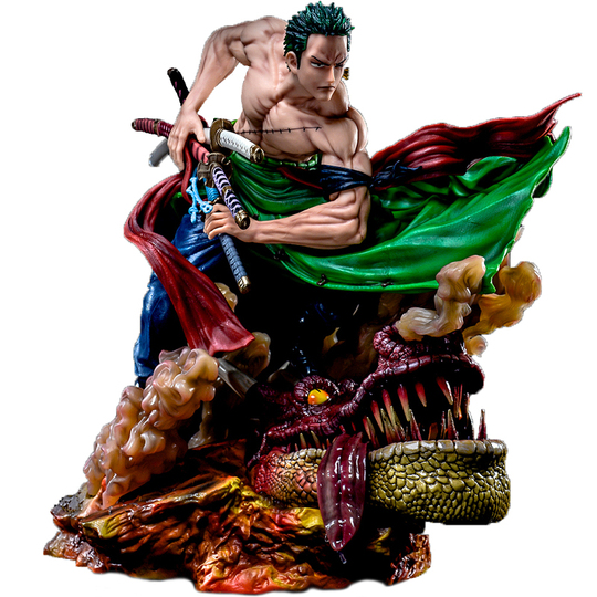 ワンピース フィギュア キングオブアーティスト ルフィ ゾロ 緑 黒 ONE PIECE特大フィギュア ルフィ ゾロ
