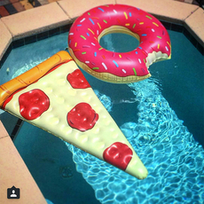 надувной круг 美國american manufacturing實物系列甜品游泳圈充氣床