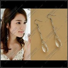 Длинные серьги с каплями воды корейская мода 925 чистый серебряный крюк