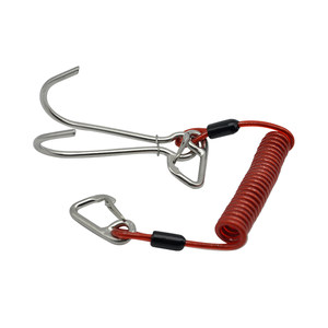 
Hiturbo stainless steel double-head single-flow hook-hook telescopic spring rope submersible flow special anti-corrosion 316 Haitaibo