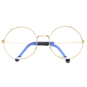 
Extra large frame glasses large face glasses frame women's retro round frame radiation-proof flat light mirror Allarei super large size