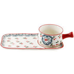 Single japanese style children's plate home fruit salad