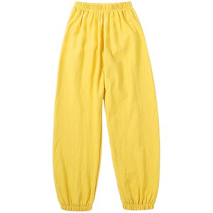 Lantern pants, women's loose spring/summer cotton linen nine point cool work pants, pure cotton high waisted radish Harlan casual pants