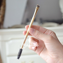 Красота/макияж инструмент t*rte бамбуковая ручка с двойной головной бровей+Спиральная расческа для бровей расчесывание/кисти для ресниц.
