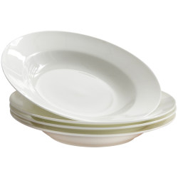 Pure white bone china fish plate tableware set