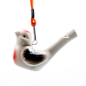 
Children's whistle water bird ceramic batch bird call hair twelve zodiac water whistle toy hand-painted bird water whistle set