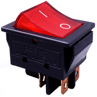 High Power Boat-shaped Switch 30A Large Current 4/6 Pin With Light 220V Oven Power Switch