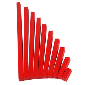 
Kemet Montessori 3-year-old teaching aids long stick red stick Montessori kindergarten long and short cognitive children's educational toys