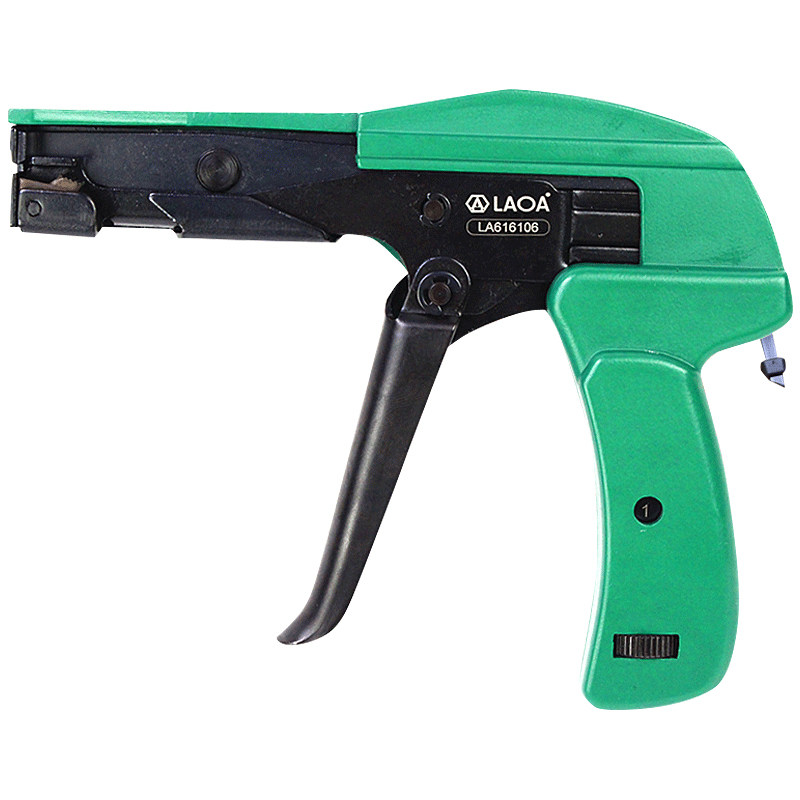 Cable Tie Gun Stainless Steel 2.2‑4.8mm Auto Nylon Cutting Fastening Tool HS‑600A