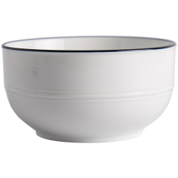 Nordic simple white stew pot double ear bowl ceramic tableware