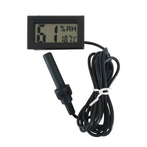 HTC-1/-2 electronic temperature and humidity meter multi-function with external probe line indoor and outdoor dual temperature display number display table
