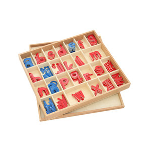 
Montessori mobile letter box movable letter box international export Monte Montessori language teaching aids toys