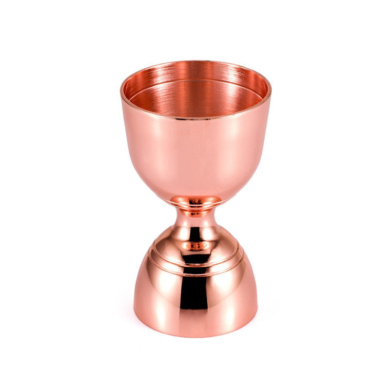 Mexgcom 4 Piezas Vaso Medidor Cocktail Double cara Acero Inoxidable, 15/30 ML 20/40 ML 25/50 ML 30/60 ML Dispensador de CóCteles con 4 Salidas de Botellas y 2 Cepillos
