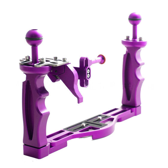 Dive camera stent underwater photography shutter trigger waterproof shell Handlebly grip flashlight handlight pallet
