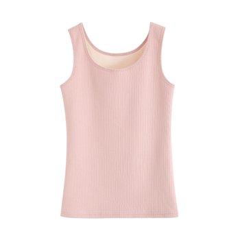 Winter large size sleeveless inner underwear plus velvet and thickening