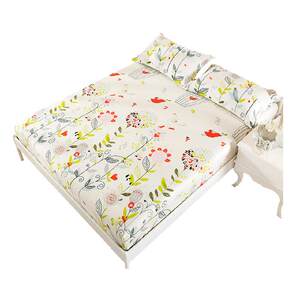 
Bed cover pure cotton Simmons mattress protective cover dustproof and anti-slip sheet 1.2 meters 1.8 bed cover bed cover summer