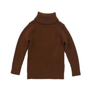 
Girls, boys, girls, babies, babies, and children autumn and winter turtleneck sweater pullover knitted base shirt black and white cotton thread