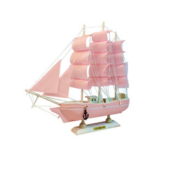Smooth Sailing Sailing Ornaments Boat Model Wooden Desktop Trinkets Entrance Bedroom Wine Cabinet Room Furnishings