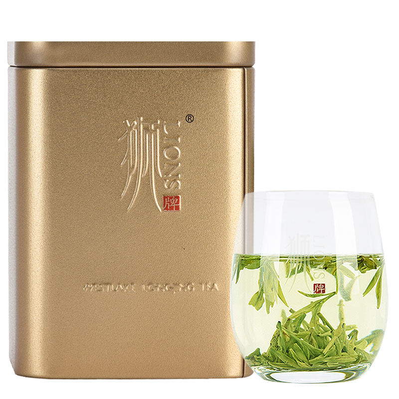 Lion Brand West Lake Longjing Tea - 50g Mingqian Special Grade Green Tea