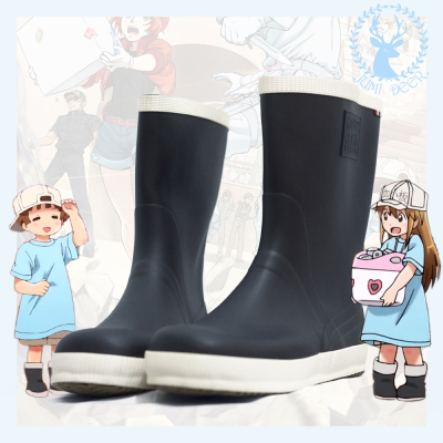 taobao agent Work black and white boots, cosplay