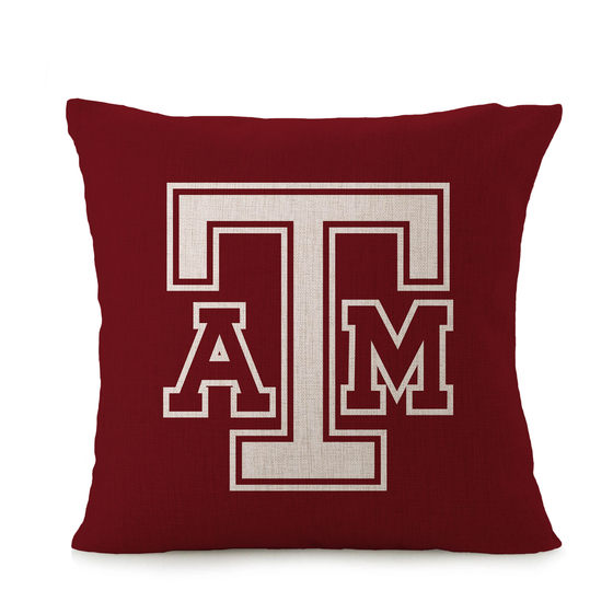 美国德克萨斯州抱枕纪念品NCAA Texas A&M Aggies pillowcase