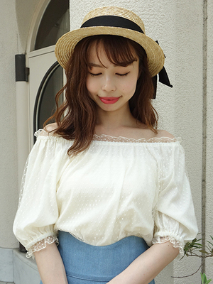 taobao agent Lace summer long-sleeve, fitted universal scarf, with short sleeve, 2018, round collar