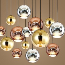 Скандинавские зеркала стеклянные шаровые люстры Гостевой ресторан Лестница Лампа Кафе Офис Бар Декоративные светильники