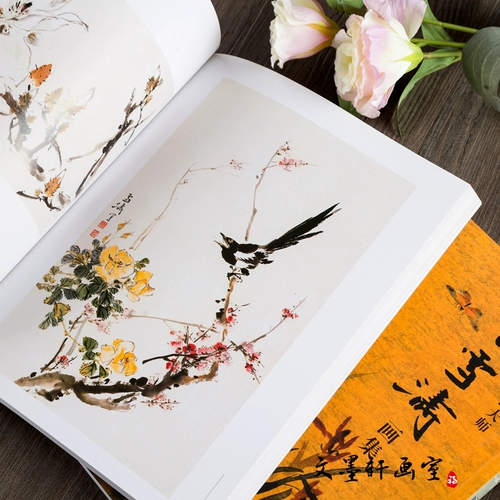 Wang Xuetao Flower Bird Painting Китайская живопись Peony Paitch