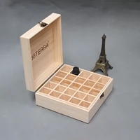 Doterra, портативный органайзер для эфирных масел, коробка для хранения, деревянная коробка, 25 ячеек