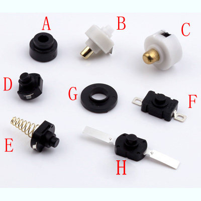LED strong light flashlight tail button inner switch C8C11 C11 night fire integrated switch with complete accessories
