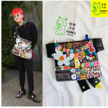 G - Dragon Quan Zilong GD с наклонной сумкой, сумкой для одежды Dara King Jiulong с одноплечевым рюкзаком, сумкой для граффити