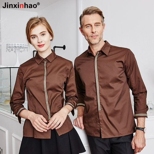 Рабочая одежда в отеле короткая -Летнее питание ресторанная одежда для ресторана Западный ресторан