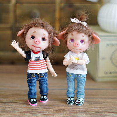 taobao agent OB11 mini baby clothing 12 points BJD GSC clay basic jeans jeans [Dollypie]