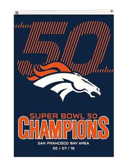 外贸野马旗帜Denver Broncos Super Bowl 50 Champions Flag A010