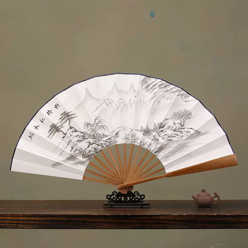 書法扇子　中国美術