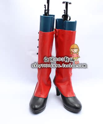 taobao agent Black Counterfeit -Madame Red) COSPLAY shoes COS shoes to customize